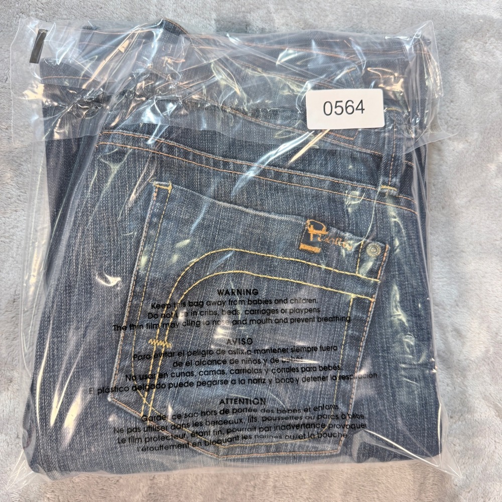 Fidelity Women's Boot Cut Jeans - Dark Wash Blue - Picture 10 of 10